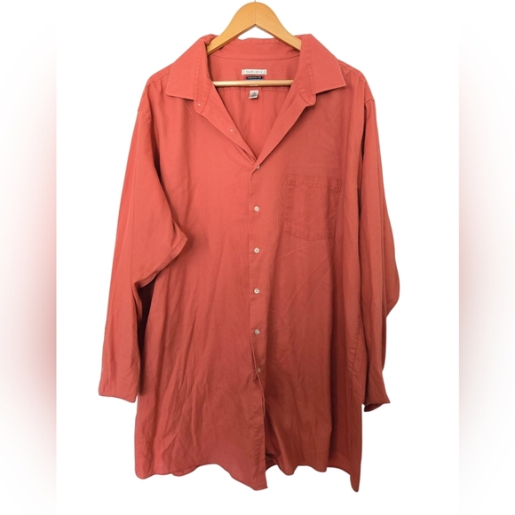 Van Heusen Sunset Orange Shirt Size 19 37/38 - Picture 2 of 4